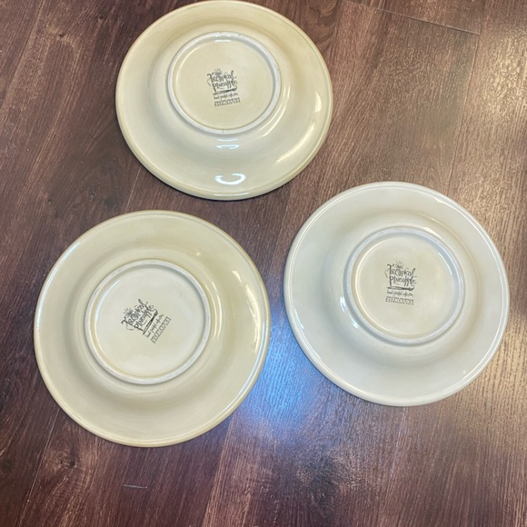 🍍Table Tops Unlimited Tropical Pineapple Hand Painted Edition Salad Plates - Picture 7 of 11